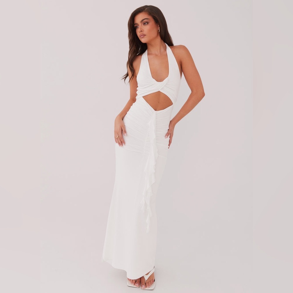 Peppermayo - Allanna Frill Maxi Dress - White - NWT - Size 4